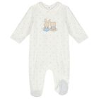 Baby Boys White & Blue Babygrows ( 2-Pack ), 1, hi-res