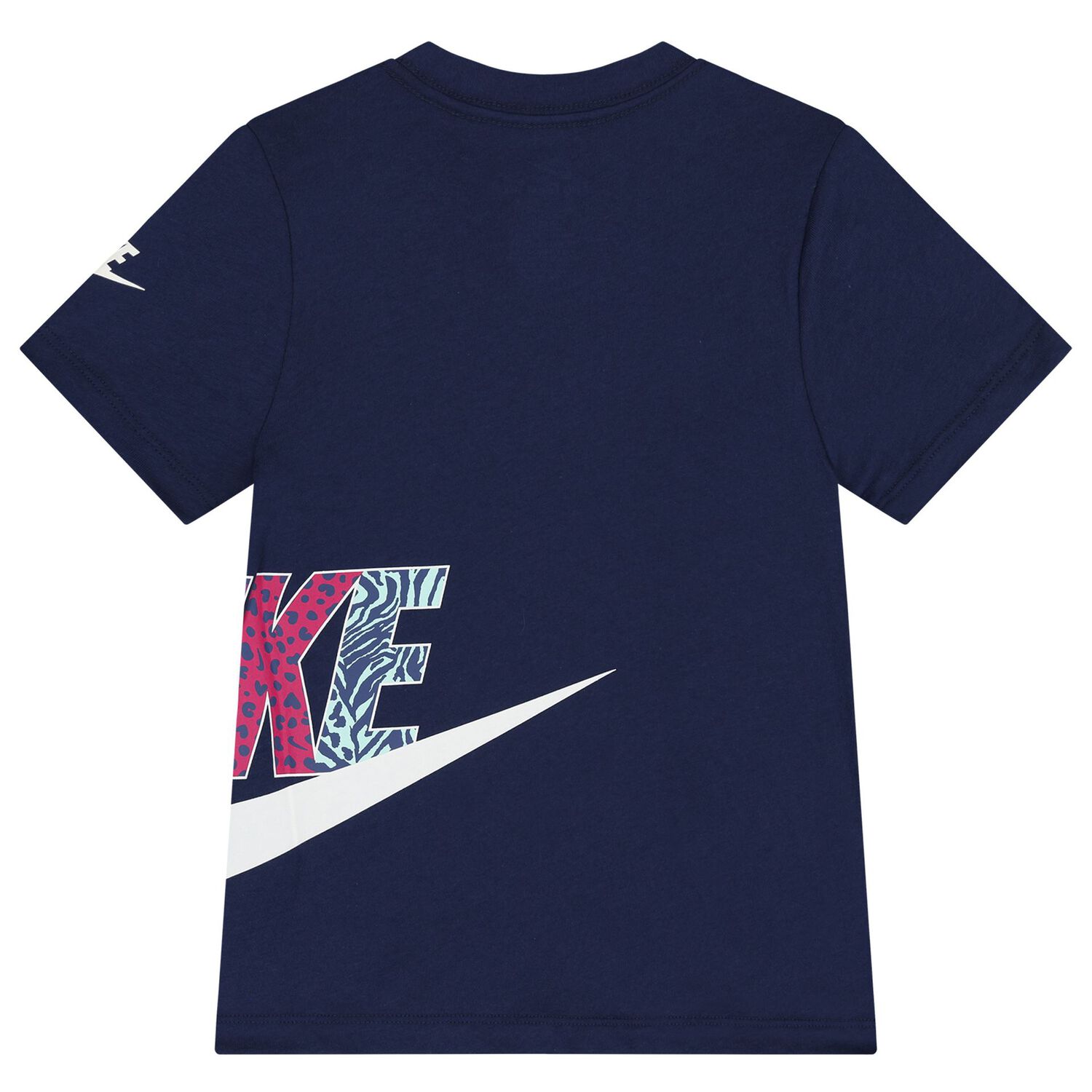Girls Navy Blue Logo T-Shirt, 2, hi-res