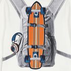 توب أولاد بأكمام بطبعة حقيبة ظهر باللون العاجي, 1, hi-res