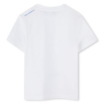 Boys White Ikonik Logo T-Shirt