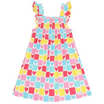 Girls Multi-Coloured Hearts Dress