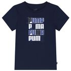 Boys Blue Logo T-Shirt, 2, hi-res