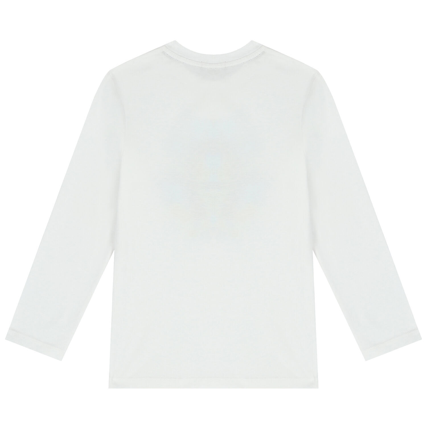 Boys White Logo Long Sleeve Top, 1, hi-res image number null