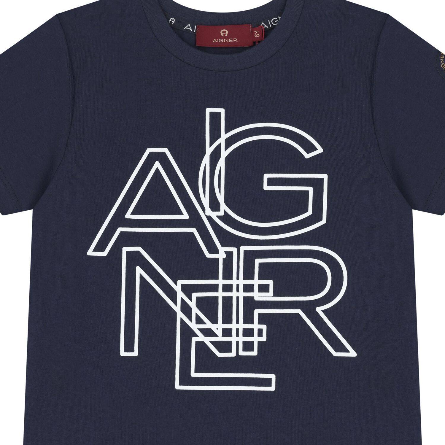 Boys Navy Blue Logo T-Shirt, 2, hi-res image number null