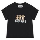Younger Black Teddy Bear Logo T-Shirt, 1, hi-res