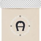 Beige & White Logo Baby Nest, 1, hi-res