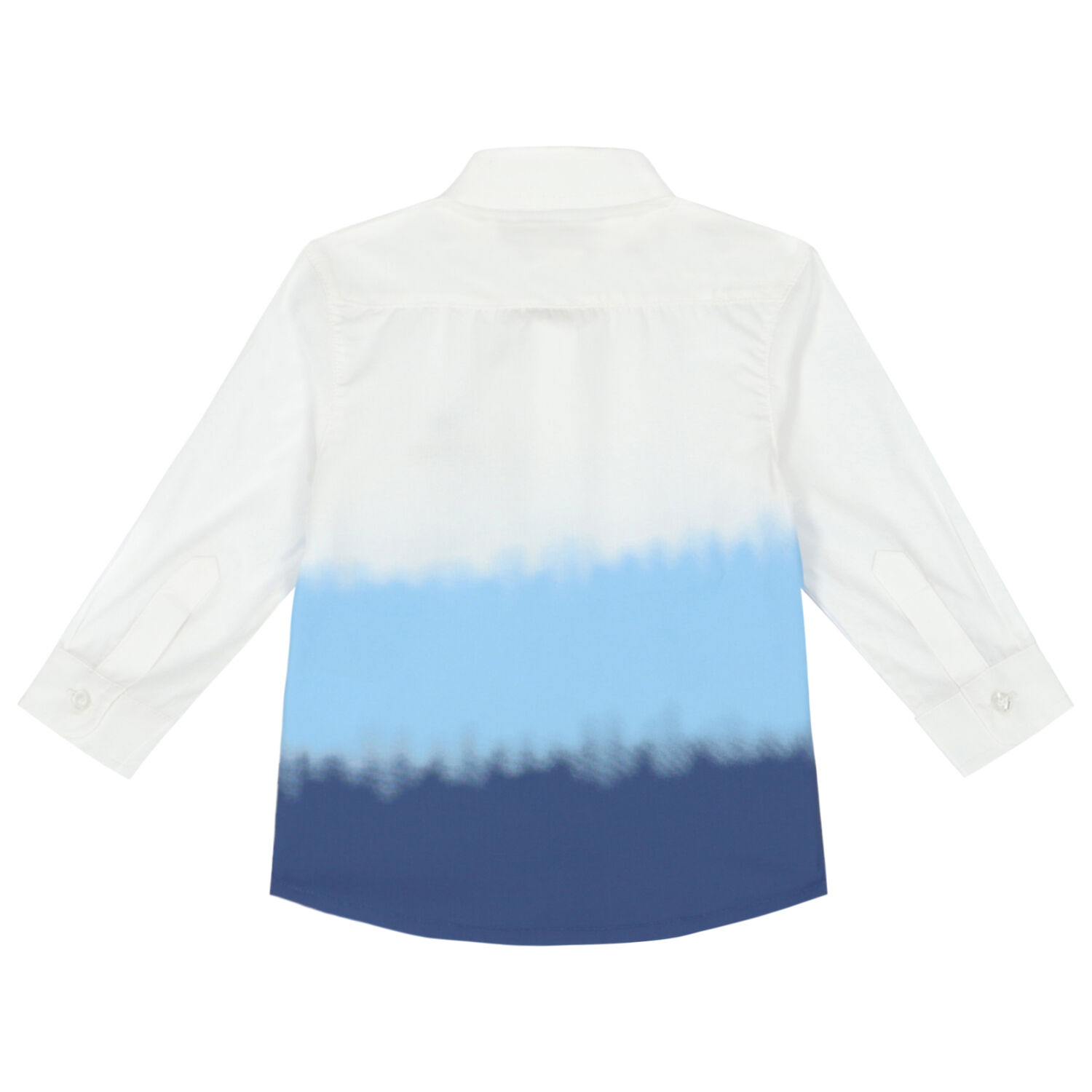 Younger Boys White & Blue Logo Shirt, 1, hi-res