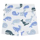 Younger Boys White Whale Shorts, 1, hi-res