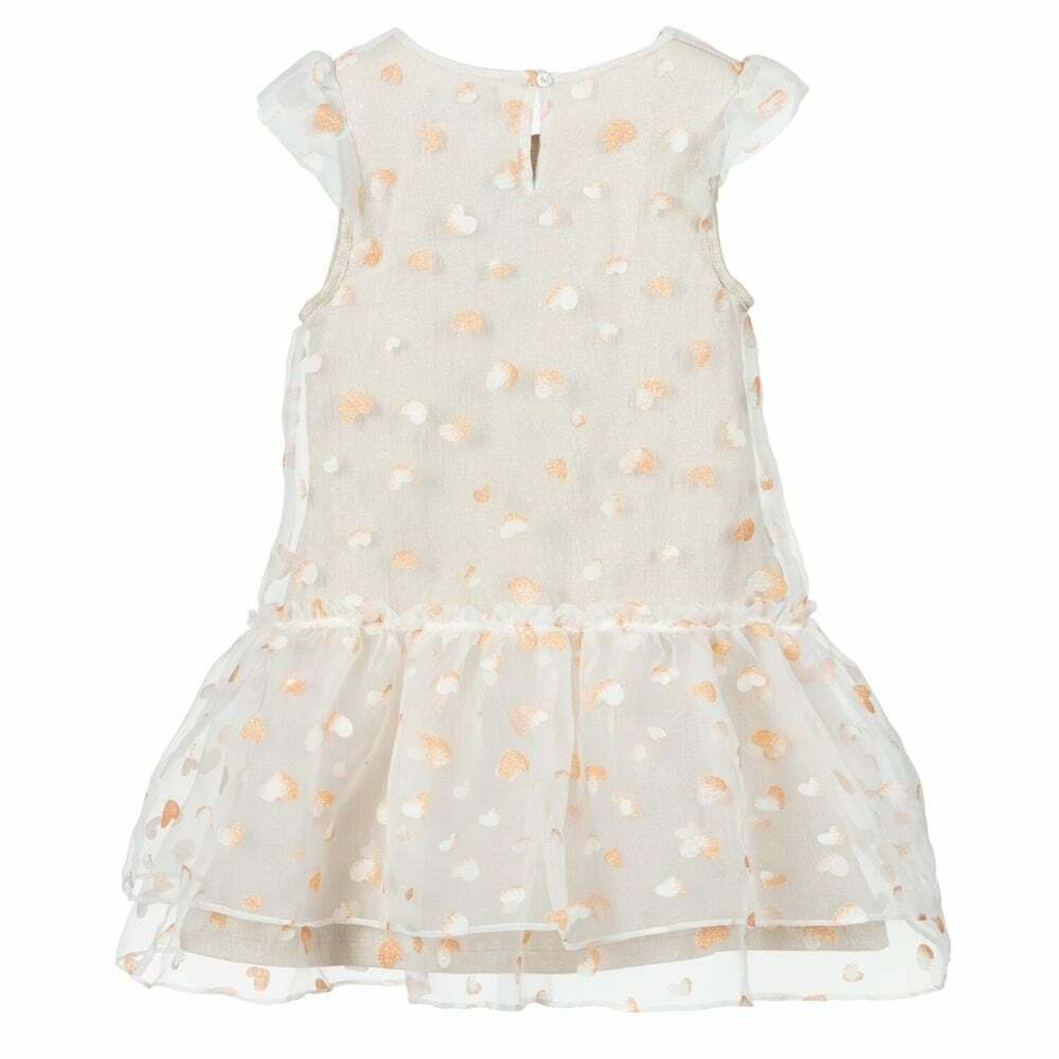 Girls Gold Dress, 1, hi-res