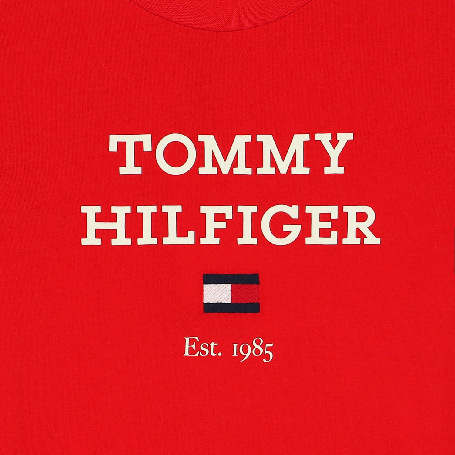 تيشيرت أولاد بالشعار باللون الأحمر, 3, hi-res