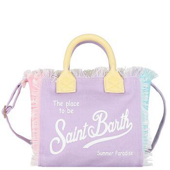 Girls Pink, Purple & Yellow Logo Tote Bag