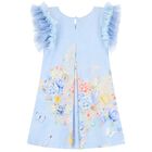 فستان بنات بالزهور باللون الأزرق, 1, hi-res