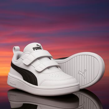 White & Black Rickie Trainers