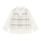 طقم شورت أولاد باللون البيج, 1, hi-res