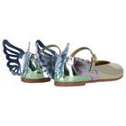 حذاء بنات  بطبعة فراشة باللون الذهبي , 1, hi-res