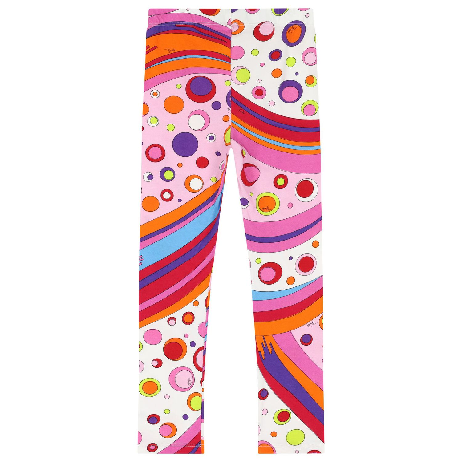 Girls Multi-Coloured Fontane Print Leggings, 1, hi-res