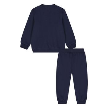 Younger Blue Teddy Bear Logo Tracksuit