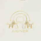 Ivory & Gold Logo Babygrow, 1, hi-res