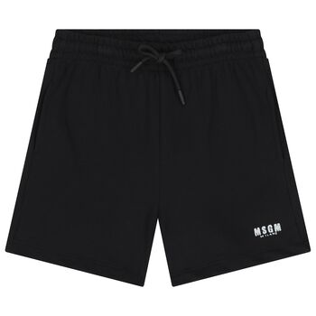 Black Logo Shorts