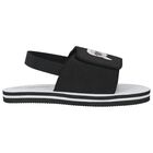 صندل أولاد أيكونك بالشعار باللون الأسود والأبيض , 1, hi-res