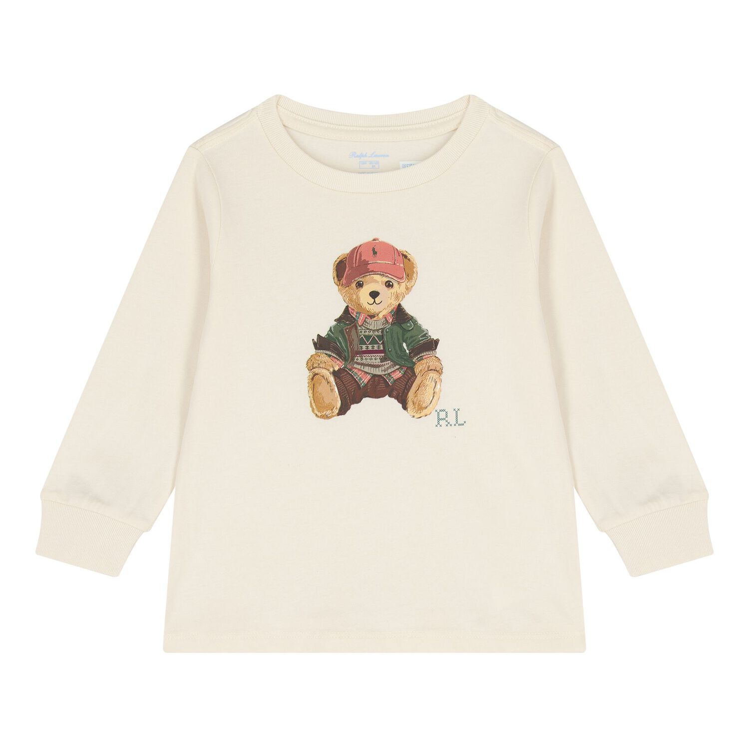 Baby Boys Ivory & Beige Polo Bear Tracksuit, 1, hi-res