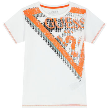 Boys White Logo T-Shirt