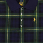 فستان بولو بالشعار باللون الكحلي والأخضر, 1, hi-res