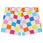 Girls White Logo Top & Shorts Set, 1, hi-res