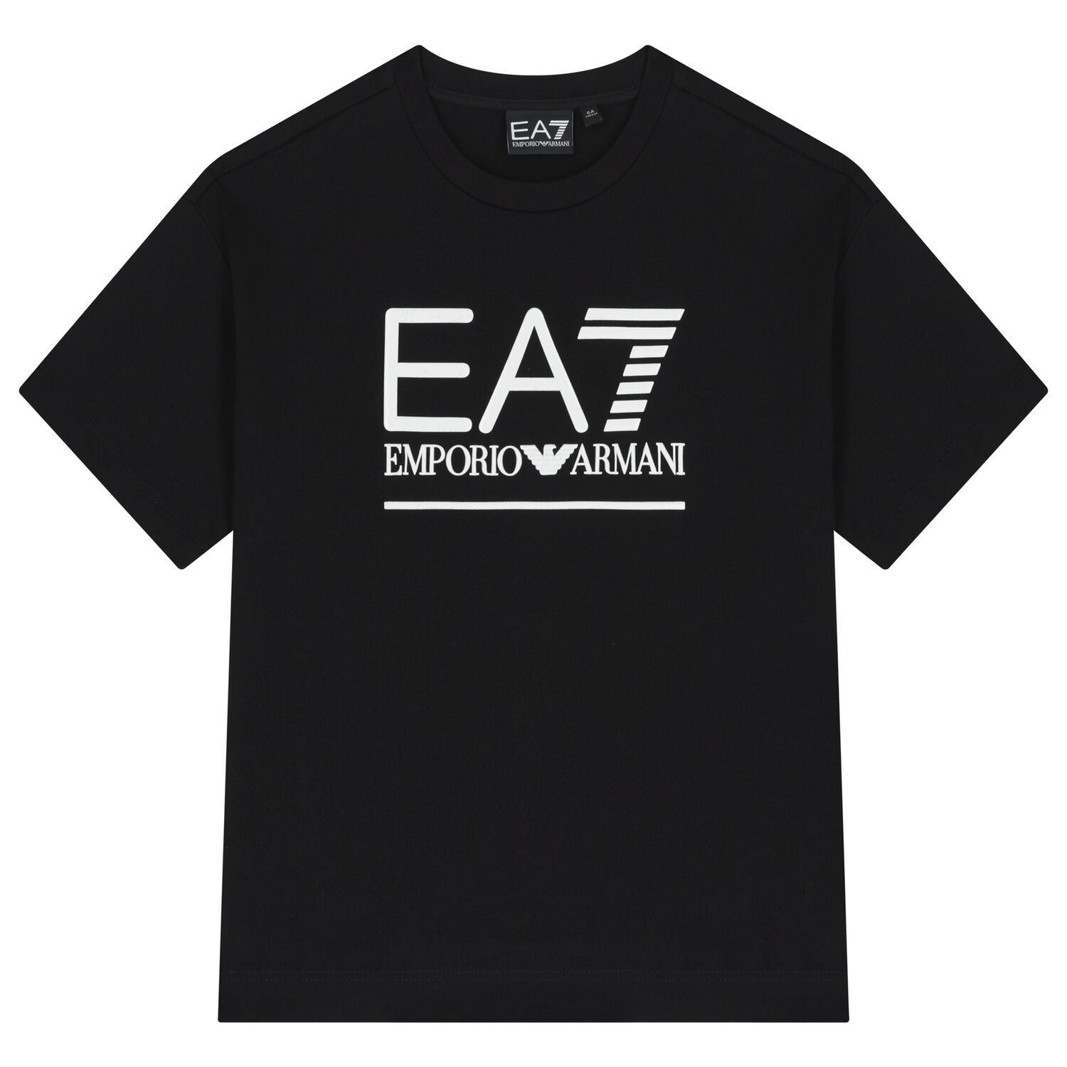 تيشيرت اولاد بالشعار باللون الاسود , 1, hi-res