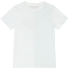 Boys White Logo T-Shirt, 3, hi-res
