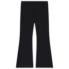 بنطلون بنات بالشعار باللون الاسود , 1, hi-res