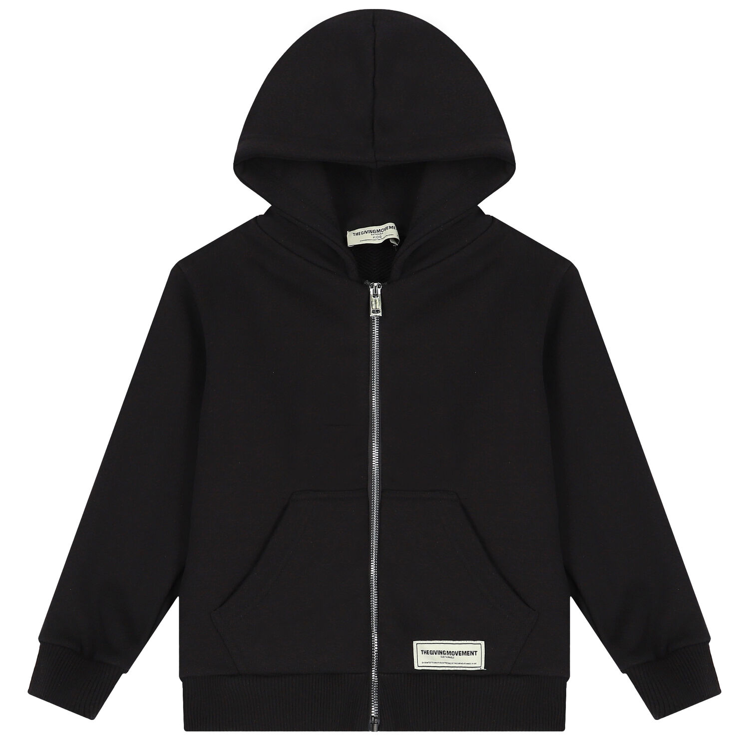 توب هودي بالشعار باللون الأسود, 2, hi-res