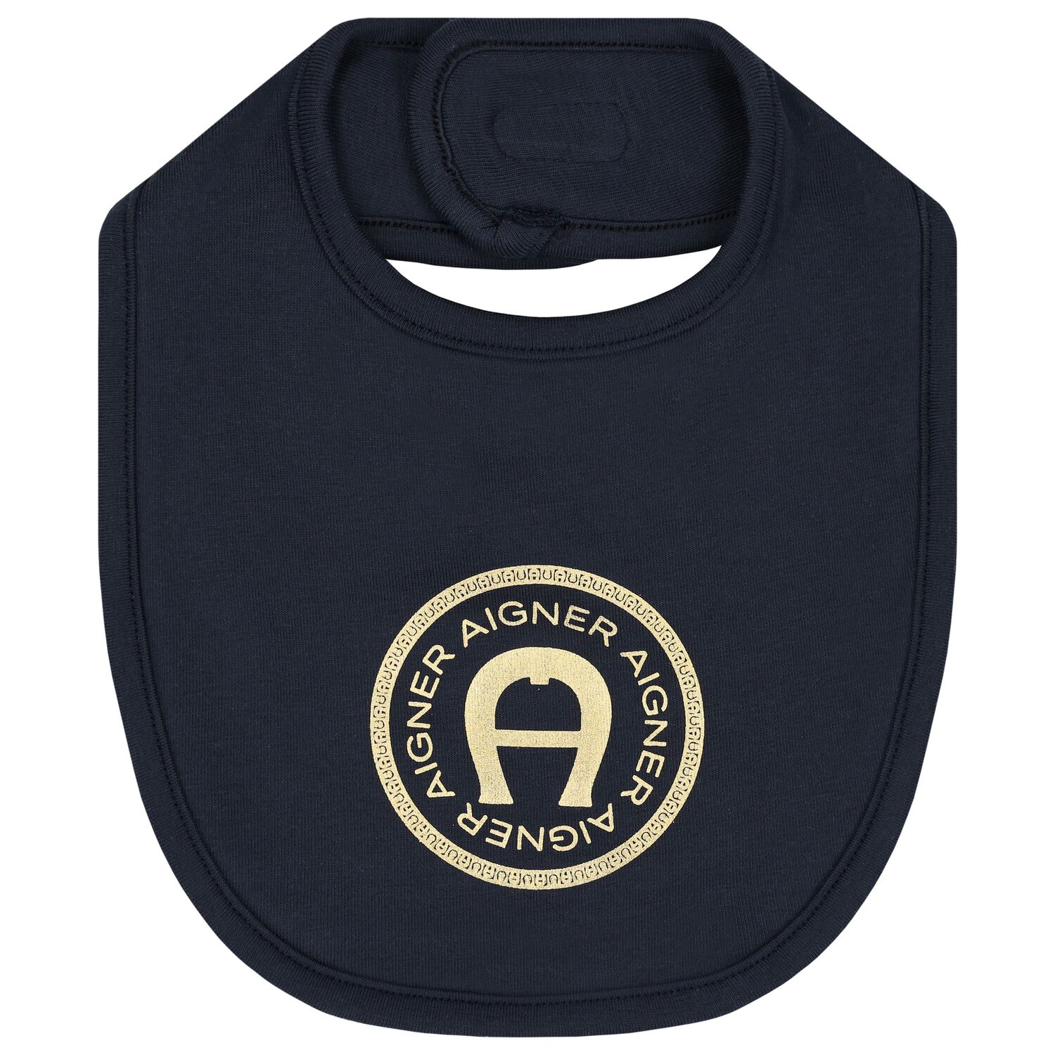 Baby Boys Navy Blue Logo Bib, 2, hi-res