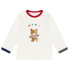 Baby Boys Ivory & Green Tracksuit (3 Piece), 1, hi-res