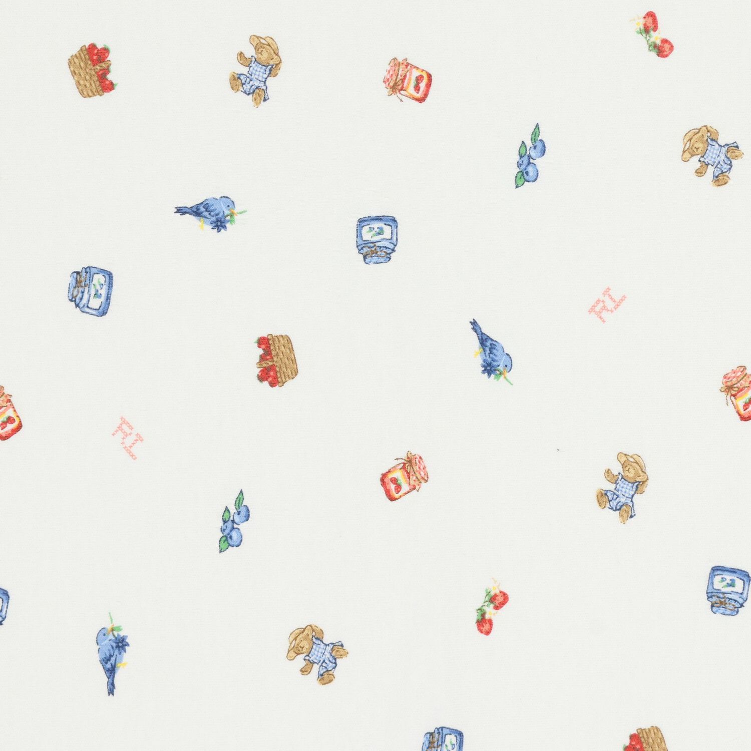 طقم هدايا ملابس أطفال بناتي عاجية اللون مزينة برسومات دببة بولو وتوت, 1, hi-res