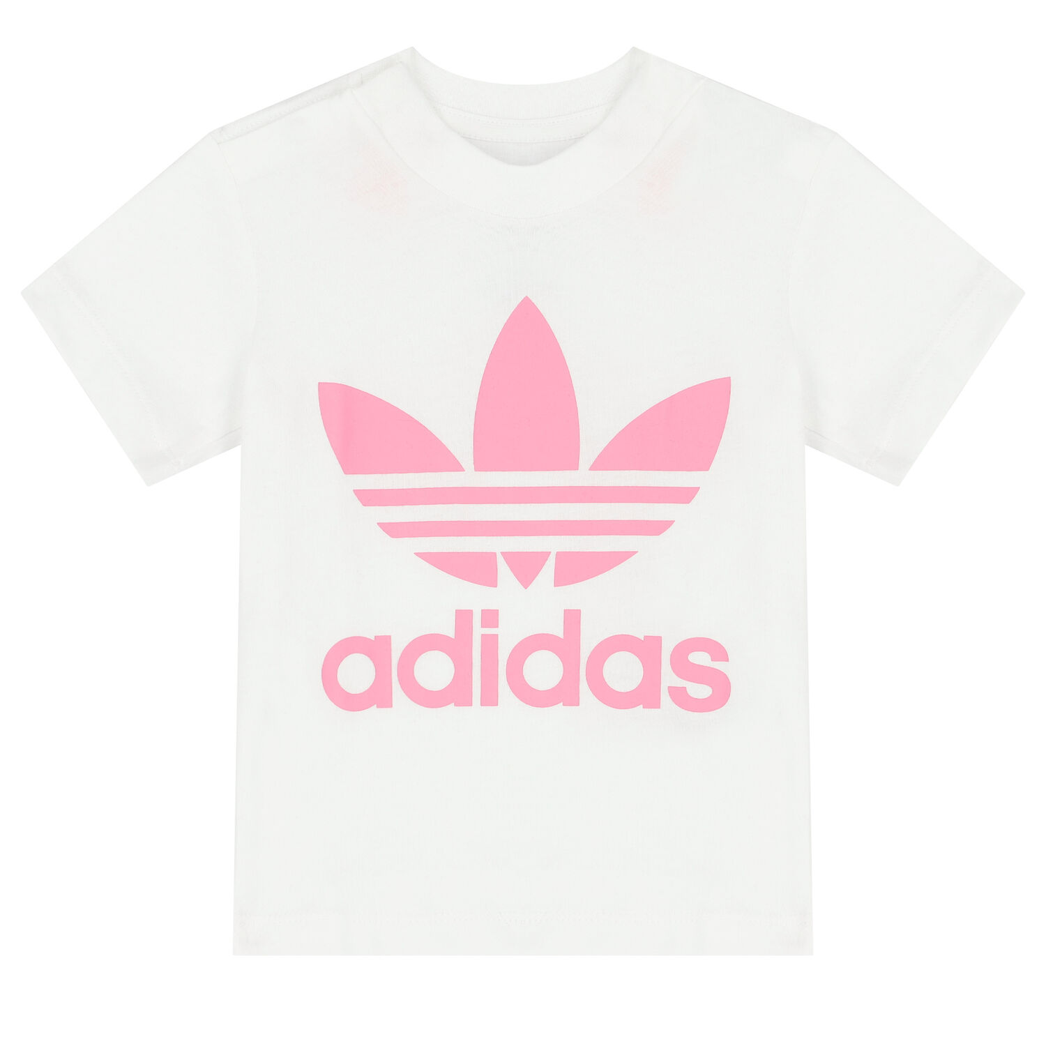 طقم شورت بالشعار باللون الأبيض والوردي, 3, hi-res