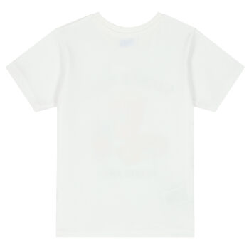 Boys White Popcorn T-Shirt