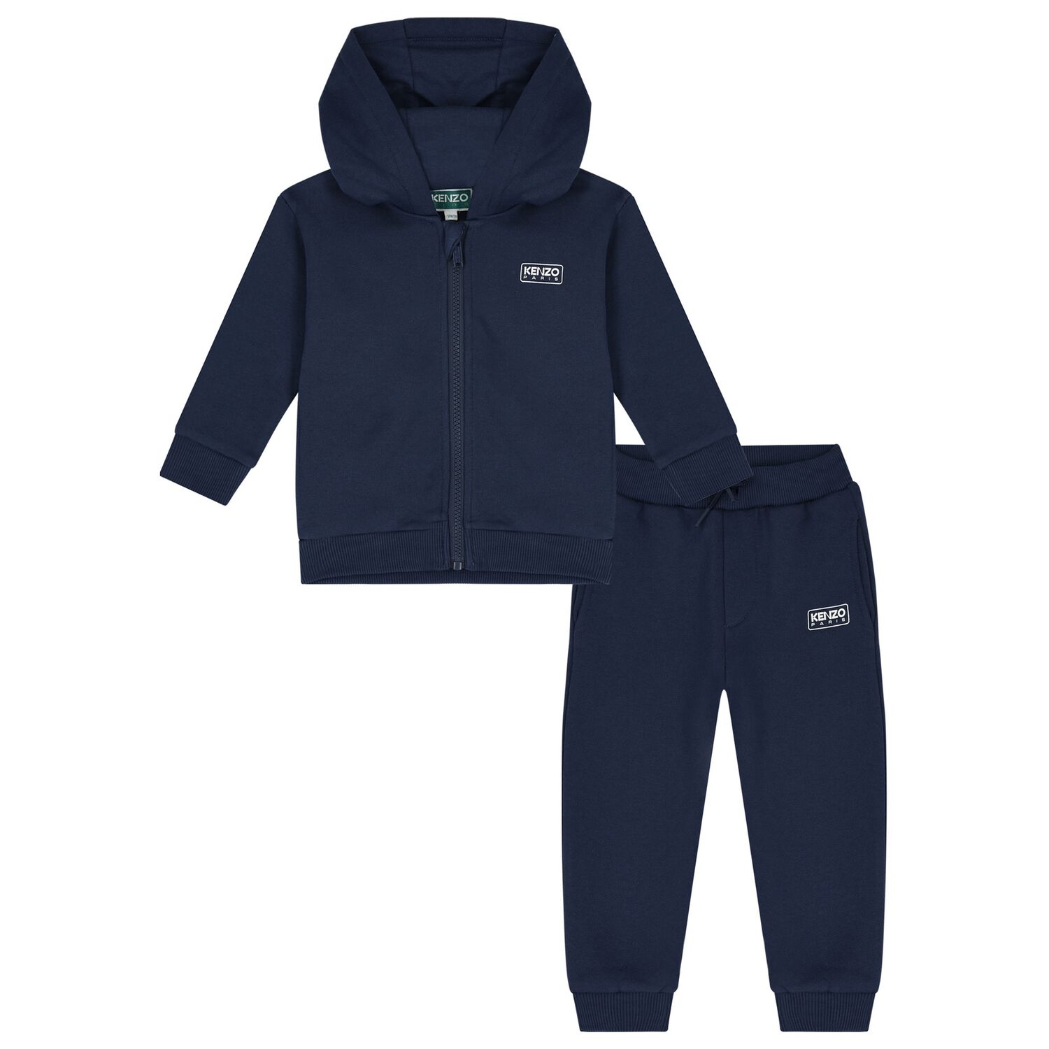 Younger Boys Navy Blue Logo Tracksuit, 1, hi-res image number null