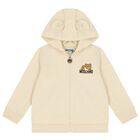 Beige Teddy Bear Logo Tracksuit, 1, hi-res