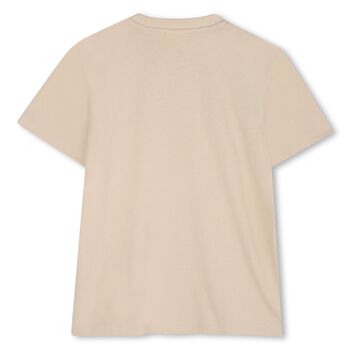 Boys Beige Logo T-Shirt