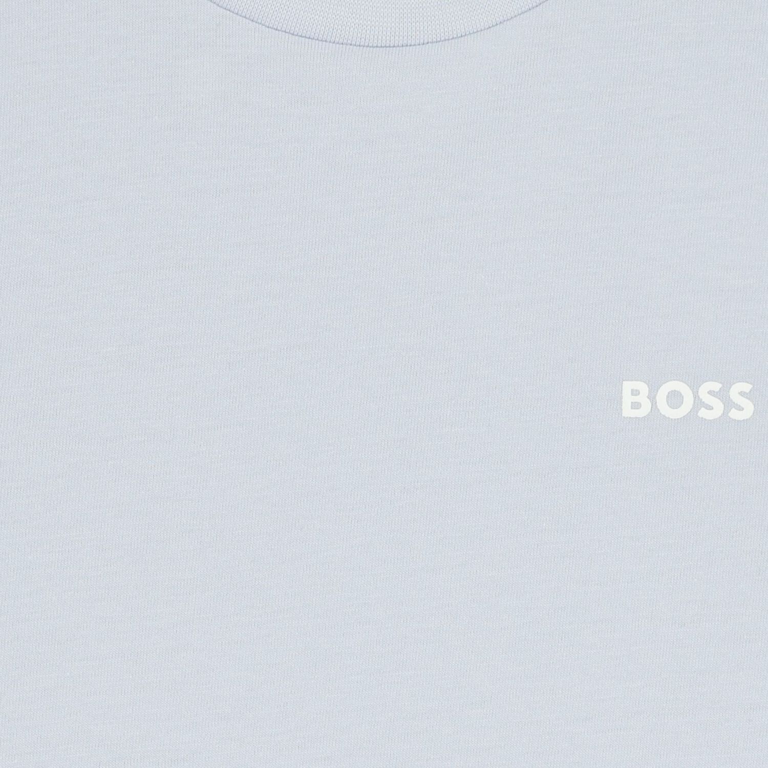 Boys White & Blue Logo T-Shirts (2 Pack), 4, hi-res