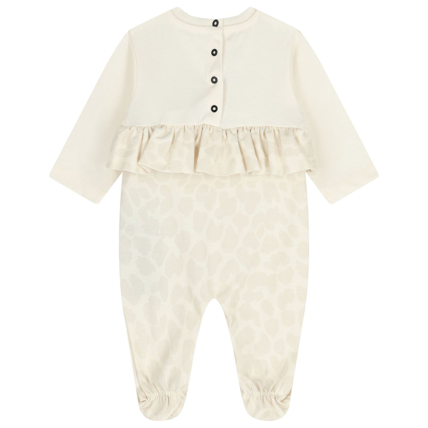 Baby Girls Ivory & Beige Logo Babygrow Gift Set, 1, hi-res