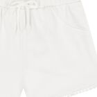 Younger Girls White Shorts, 1, hi-res