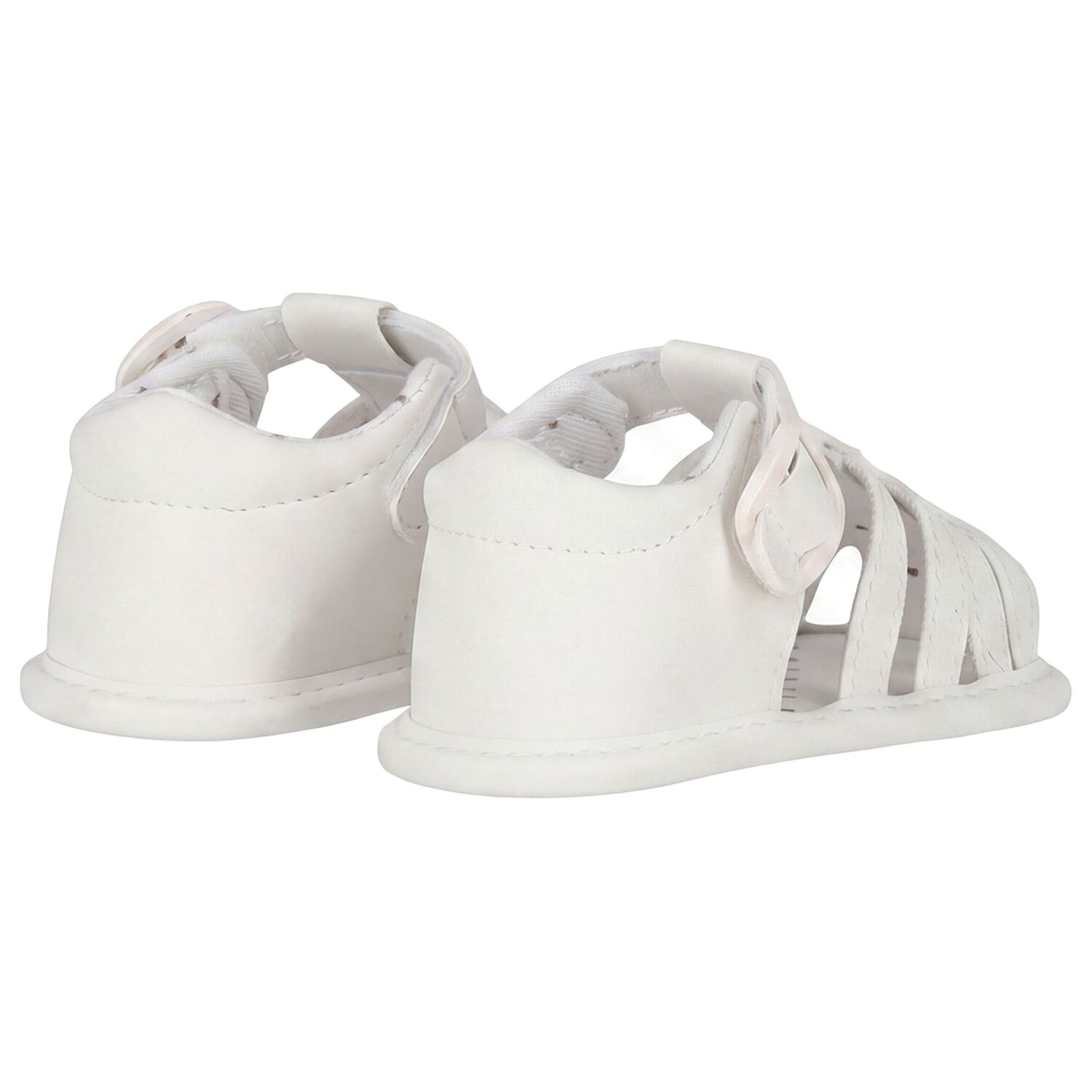 Baby Boys White Sandals, 3, hi-res