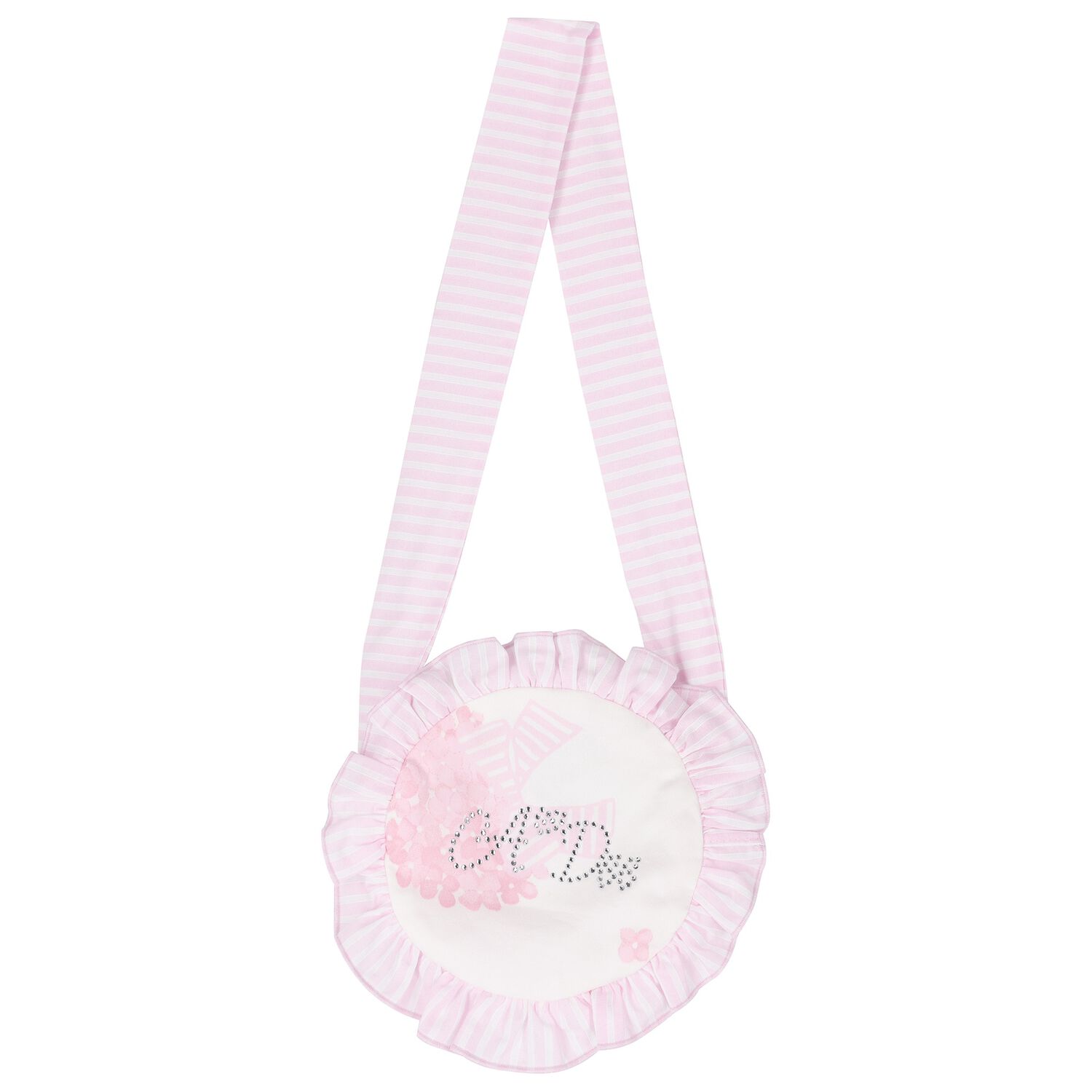 Girls White & Pink Cotton Bag, 1, hi-res image number null
