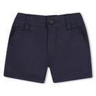 Younger Boys Navy Blue Shorts, 2, hi-res