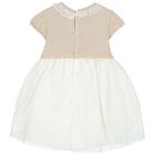 Baby Girls Beige & Ivory Dress Set, 2, hi-res