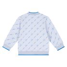 Baby Boys Blue & White Logo Tracksuit Set, 1, hi-res