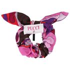 Girls Pink & Purple Orchidee Print Scrunchie, 1, hi-res