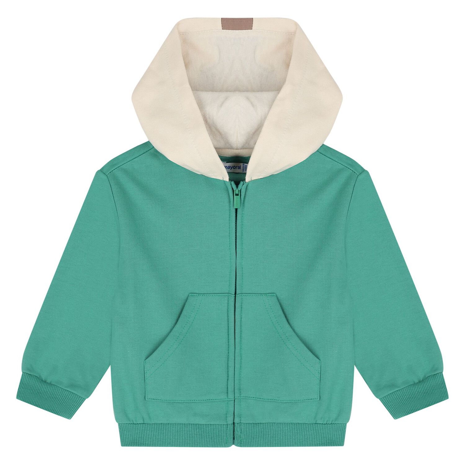 Younger Boys White, Green & Navy Blue Fox Tracksuit ( 3 Piece ), 1, hi-res